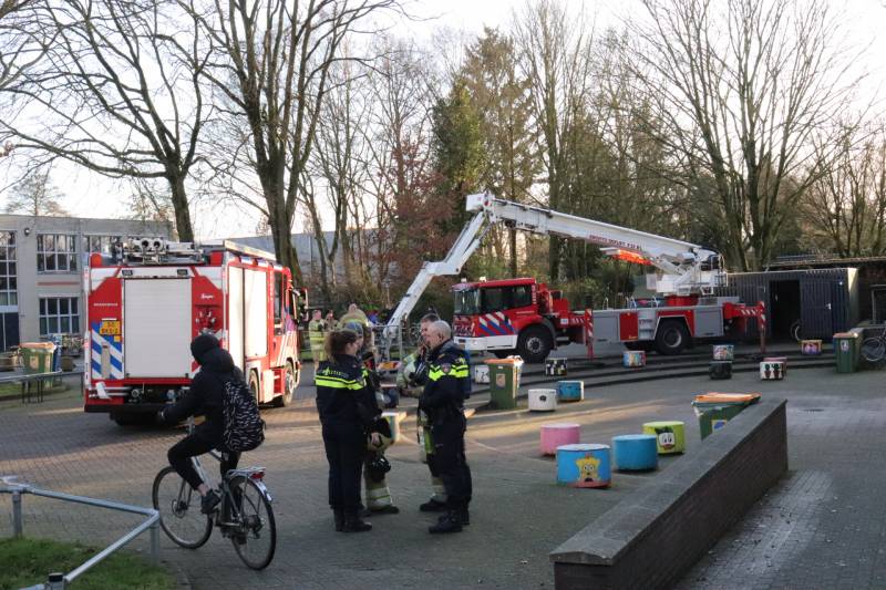 Christelijk lyceum ontruimd na brand op toilet