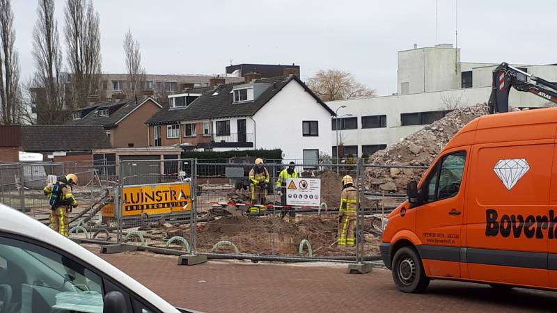 Gasleiding geraakt bij sloopwerkzaamheden