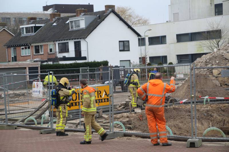Gasleiding geraakt bij sloopwerkzaamheden