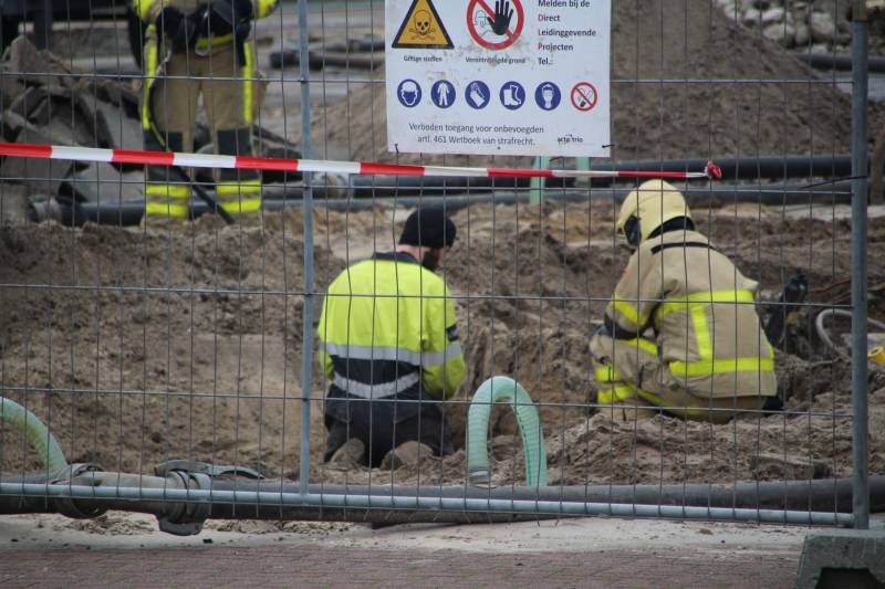 Gasleiding geraakt bij sloopwerkzaamheden