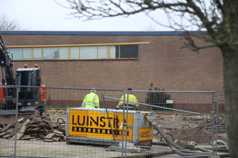 Gasleiding geraakt bij sloopwerkzaamheden