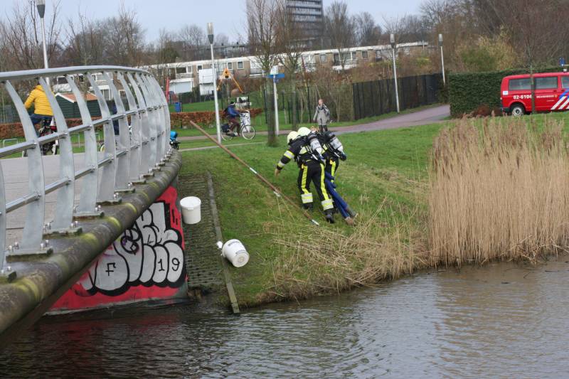 Veel bekijks bij brandweeroefening