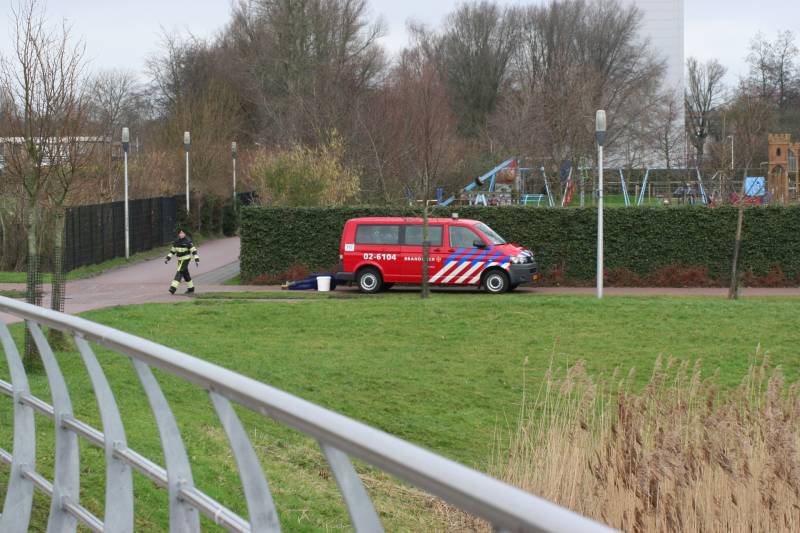 Veel bekijks bij brandweeroefening