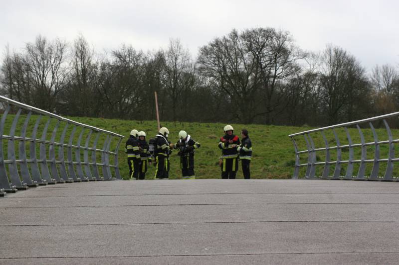 Veel bekijks bij brandweeroefening