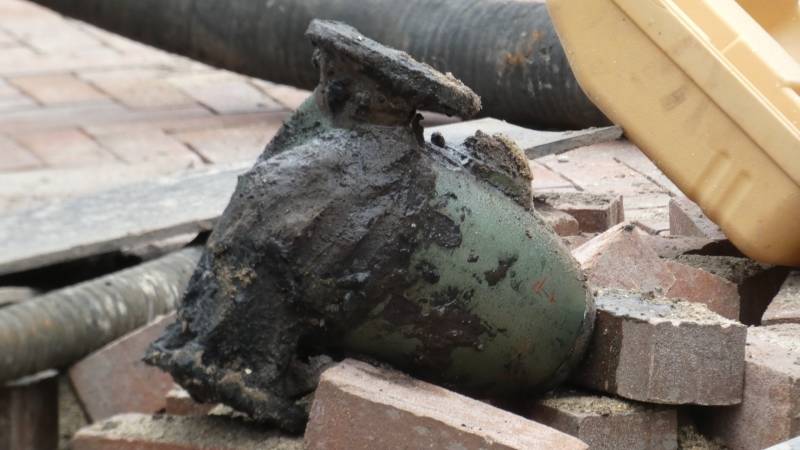 Object aangetroffen bij graafwerkzaamheden
