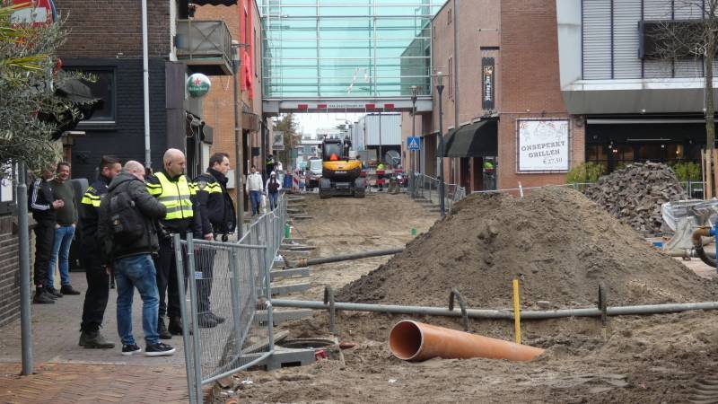 Object aangetroffen bij graafwerkzaamheden