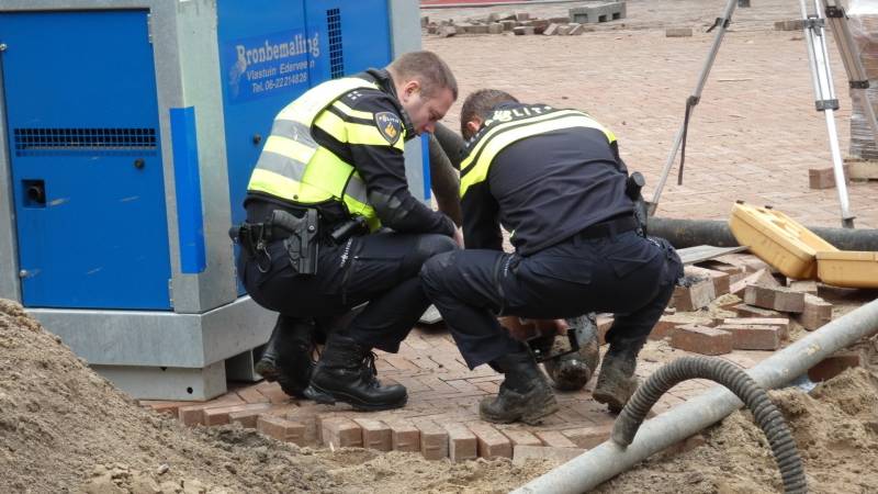Object aangetroffen bij graafwerkzaamheden