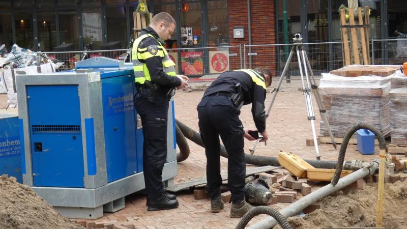 Object aangetroffen bij graafwerkzaamheden