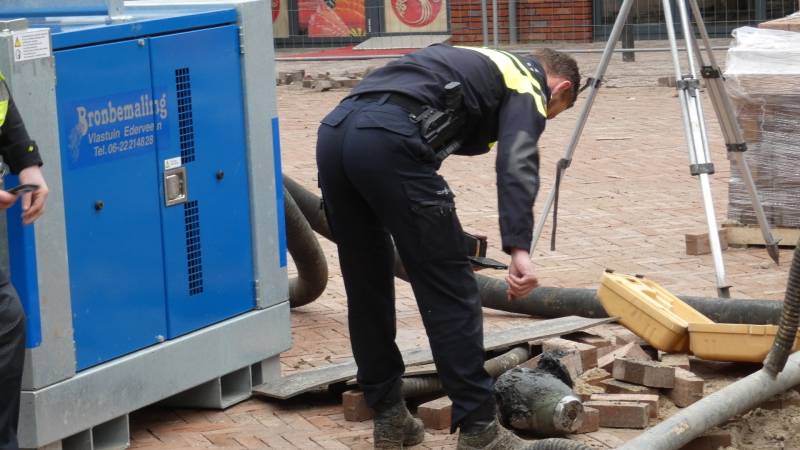 Object aangetroffen bij graafwerkzaamheden