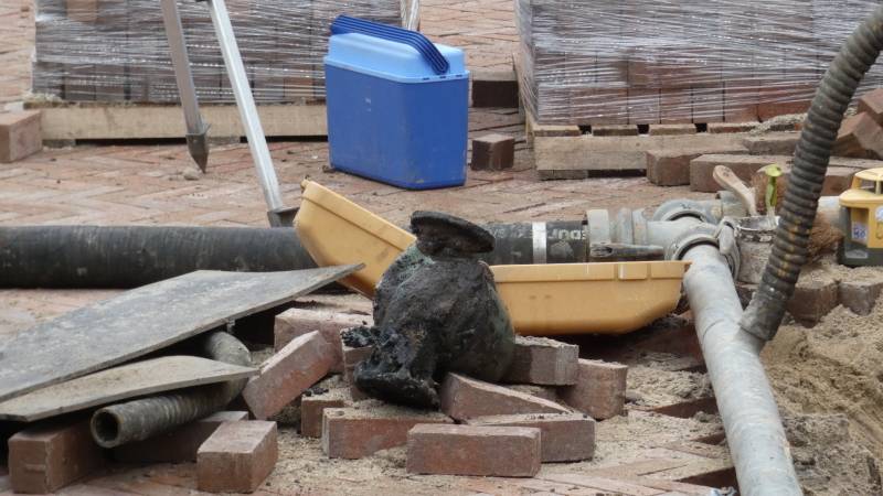 Object aangetroffen bij graafwerkzaamheden