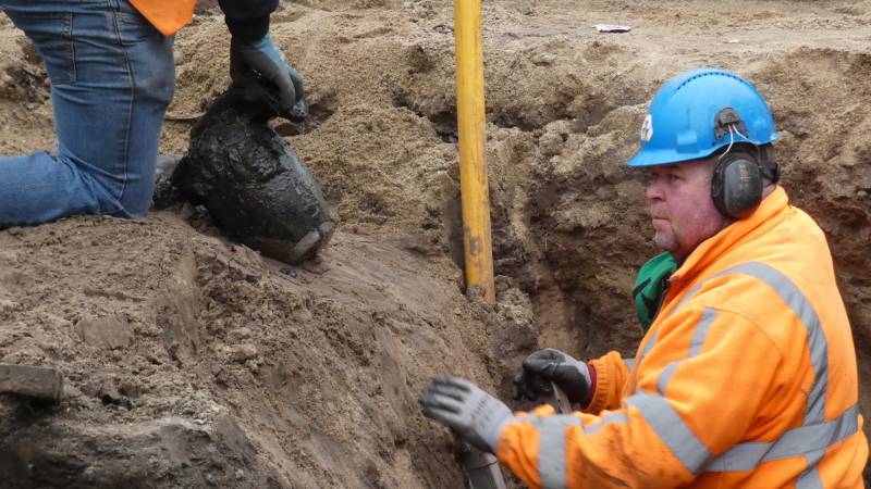 Object aangetroffen bij graafwerkzaamheden