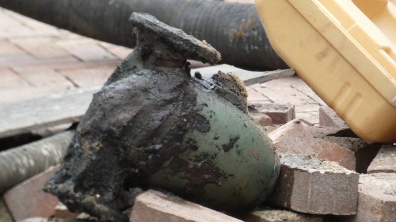 Object aangetroffen bij graafwerkzaamheden
