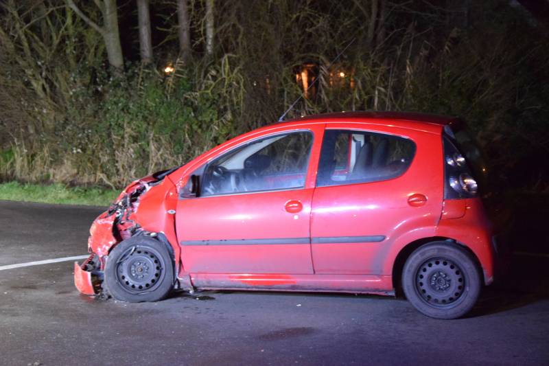 Flinke schade en gewonde na frontale botsing