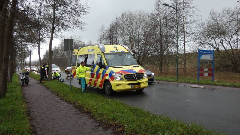 Brommerrijder gewond na val