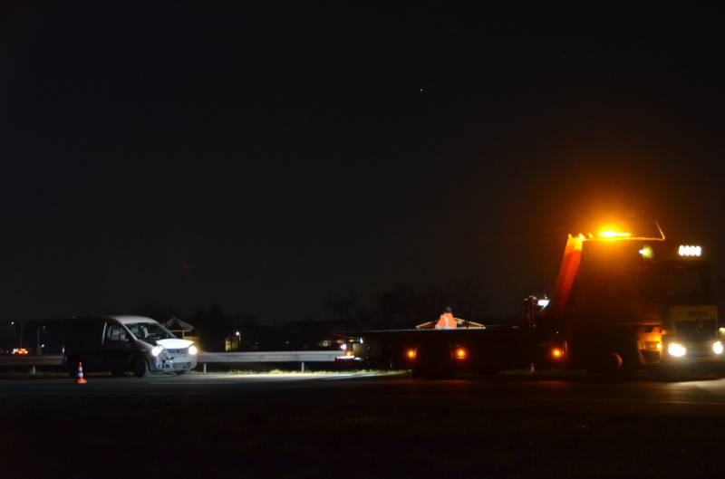 Flinke schade bij aanrijding op snelweg