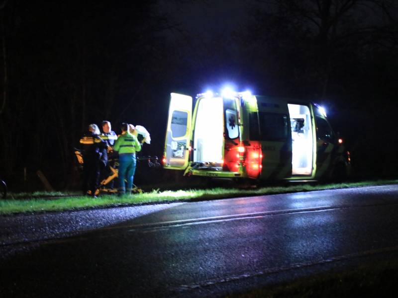 Fietser gewond na val
