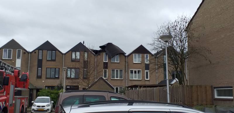 Dak van woning laat los