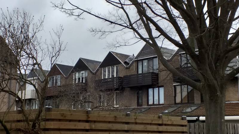 Dak van woning laat los