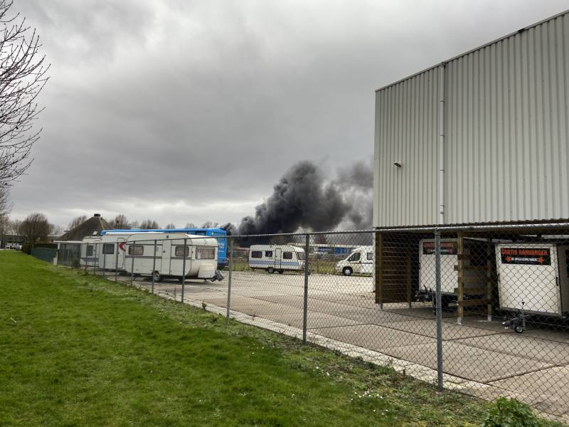Grote Brand op industrieterrein Noordesluis