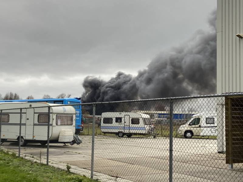 Grote Brand op industrieterrein Noordesluis