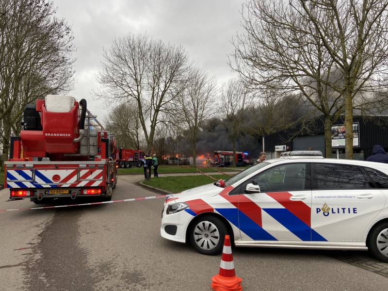 Grote Brand op industrieterrein Noordesluis