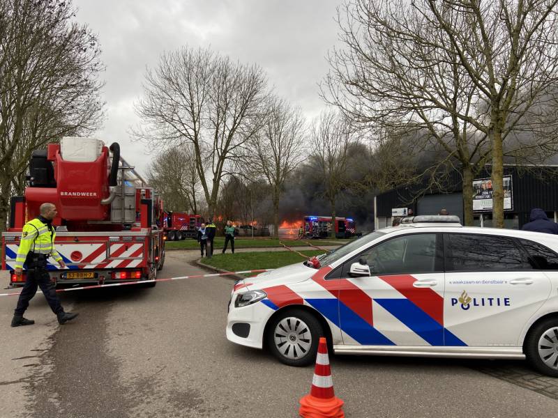 Grote Brand op industrieterrein Noordesluis