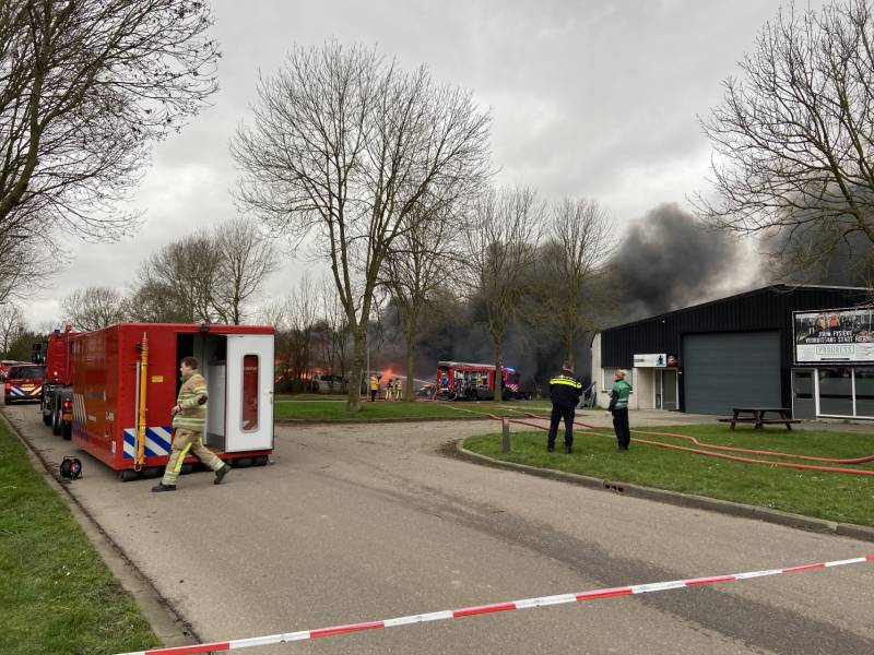 Grote Brand op industrieterrein Noordesluis