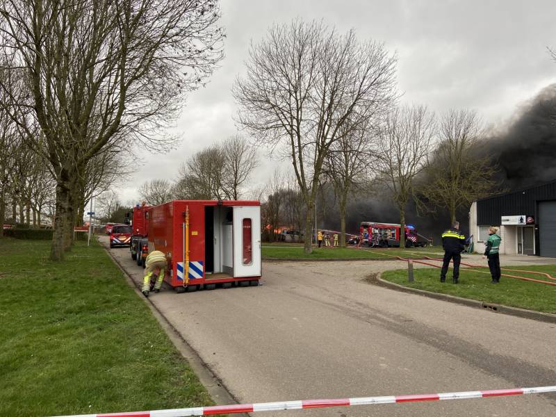 Grote Brand op industrieterrein Noordesluis