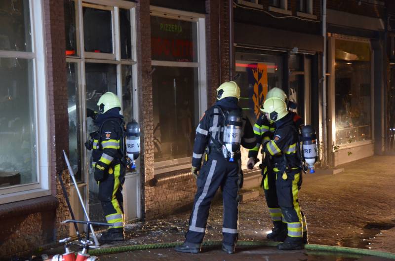 Brand achter de voordeur van Pizzeria Rigoletto