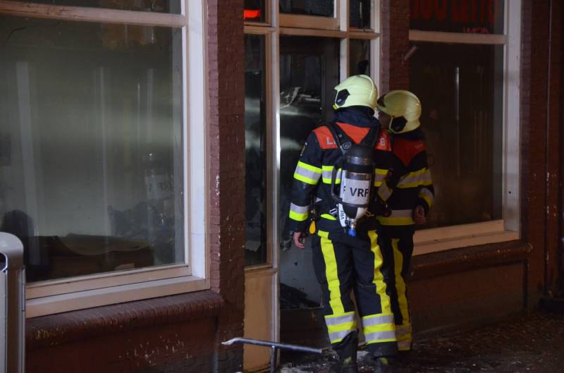 Brand achter de voordeur van Pizzeria Rigoletto