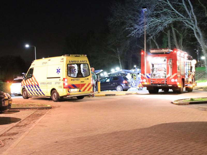 Peperdure Tesla crasht in fietsenstalling