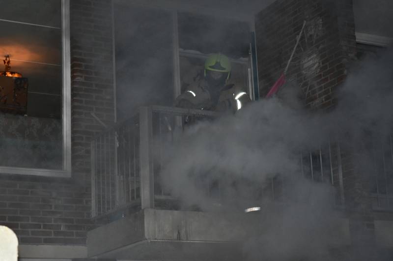 Frituurpan vliegt in brand