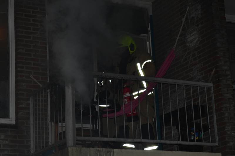 Frituurpan vliegt in brand