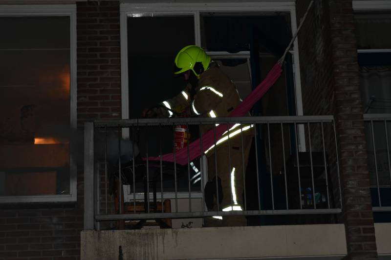 Frituurpan vliegt in brand