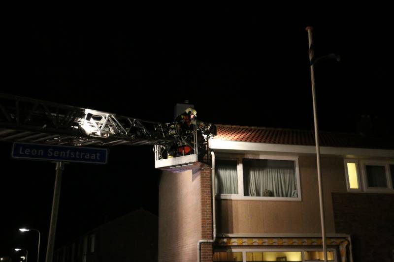 Dakrand los door harde wind