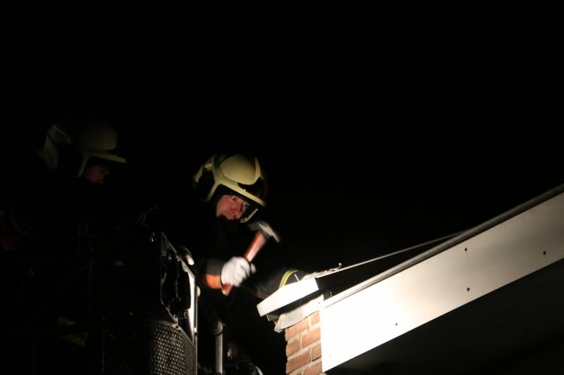 Dakrand los door harde wind