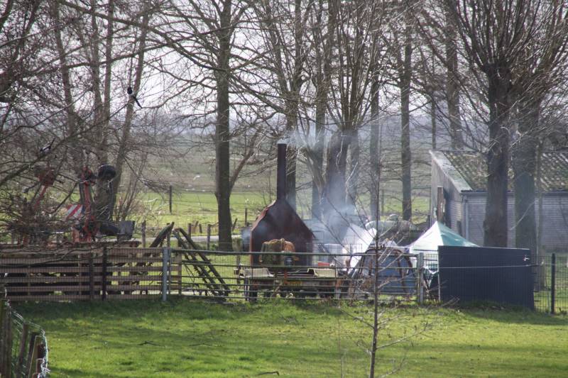 Grote inzet voor brand op vaartuig