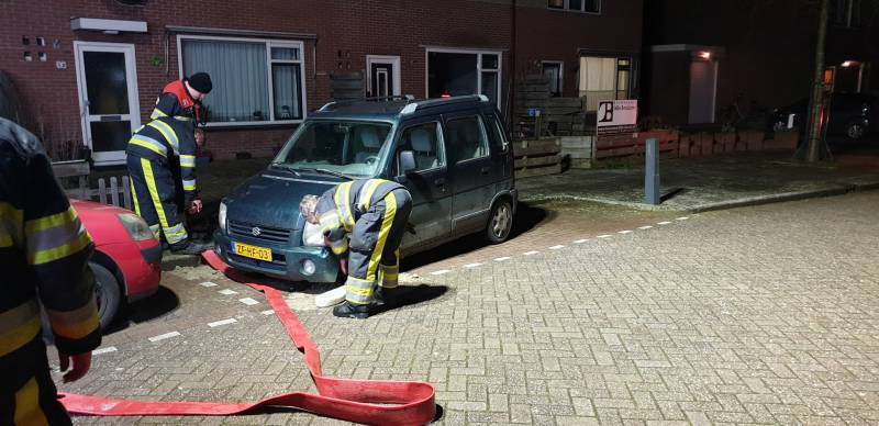 Olie in riool door kapotte auto