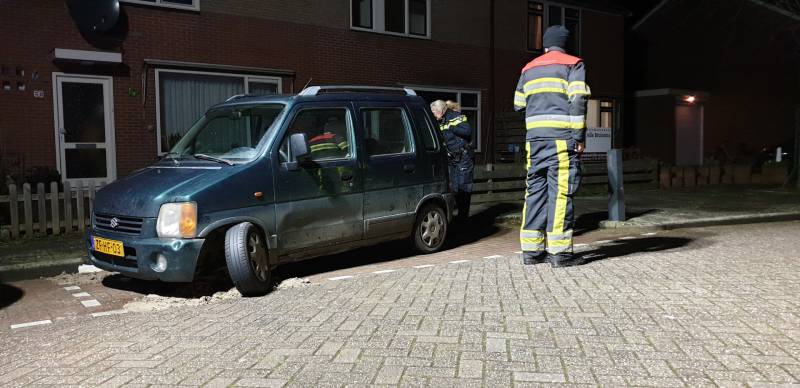 Olie in riool door kapotte auto