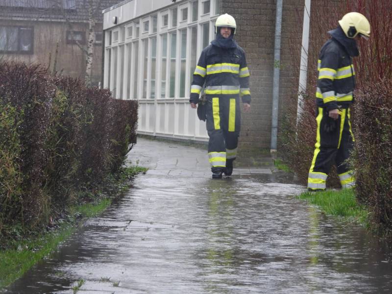 Stoepen overstromen door verstopte putten