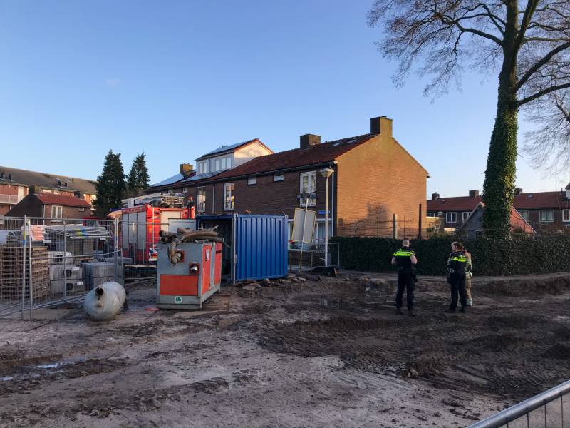 Gasleiding geraakt bij graafwerkzaamheden