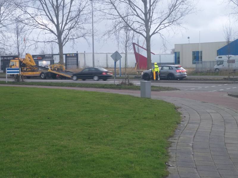 Auto flink beschadigd bij ongeval