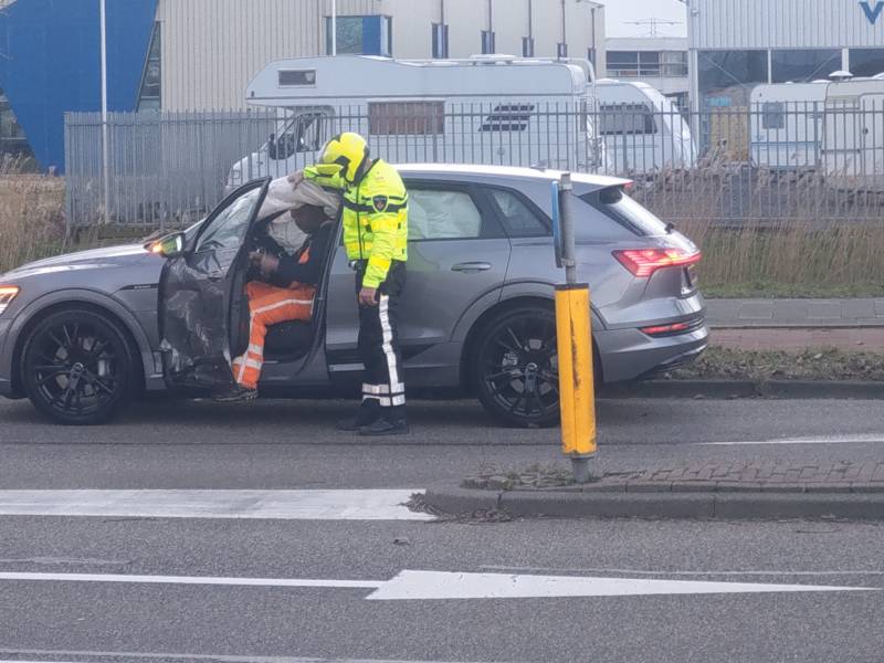 Auto flink beschadigd bij ongeval