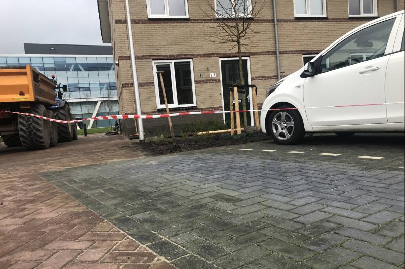 Gasleiding geraakt bij graafwerkzaamheden