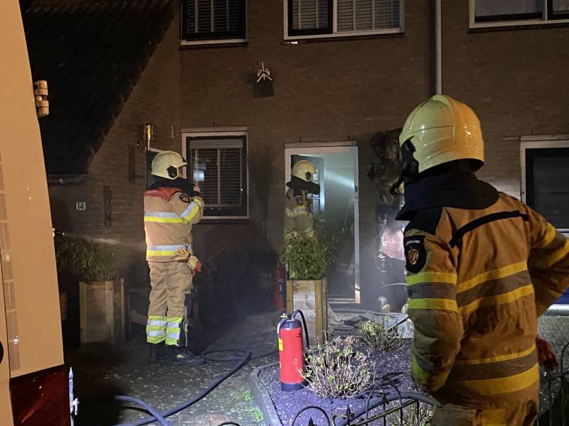 Woning vol rook na brand door kortsluiting