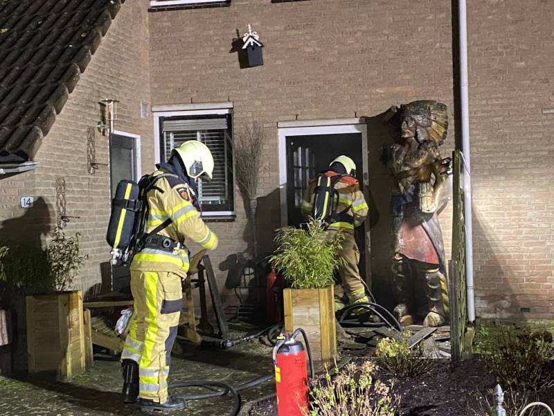 Woning vol rook na brand door kortsluiting