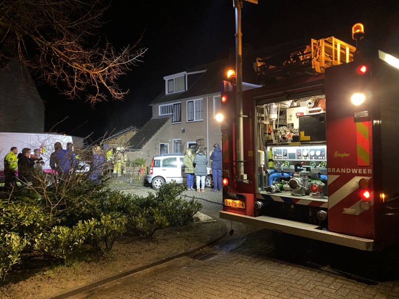 Woning vol rook na brand door kortsluiting