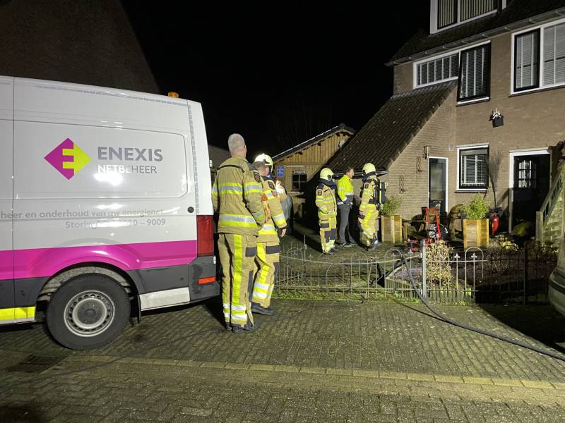 Woning vol rook na brand door kortsluiting