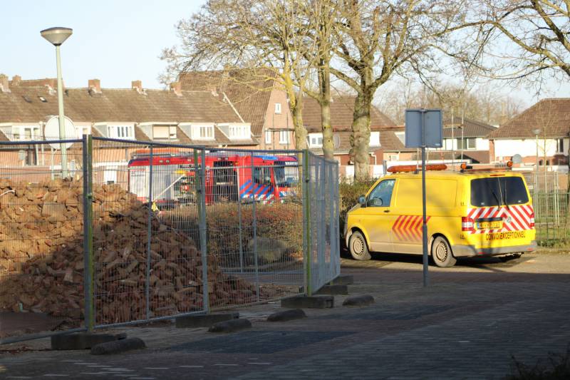 Gasleiding geraakt bij sloopwerkzaamheden