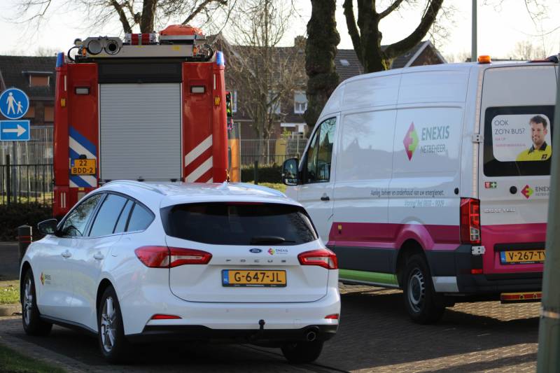 Gasleiding geraakt bij sloopwerkzaamheden